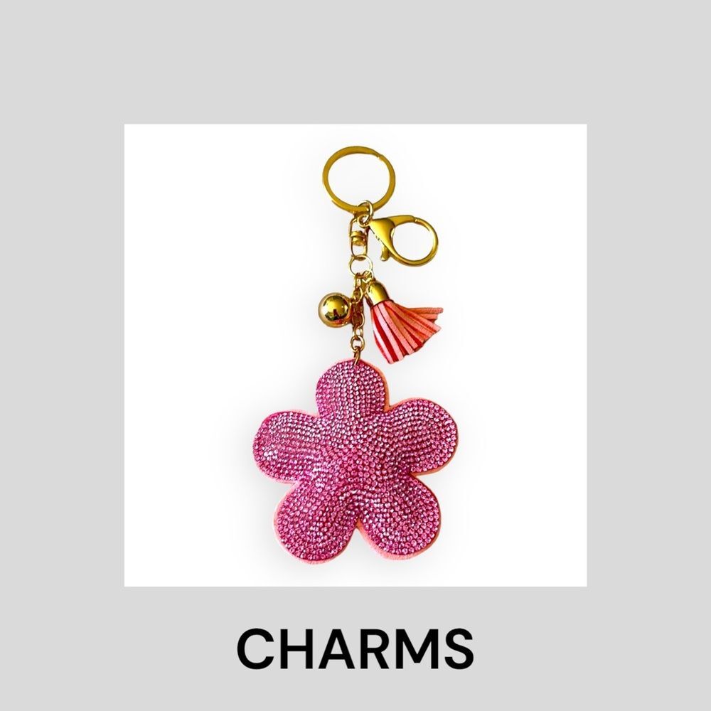 Flower Purse Charm or Keychain.